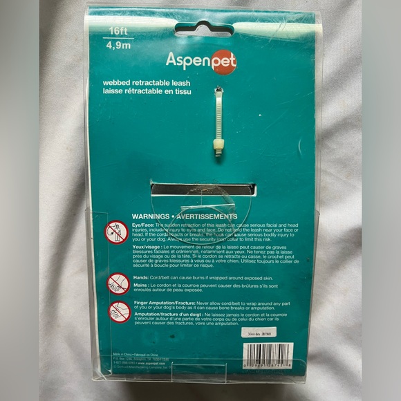 Aspen Pet LARGE Retractable Dog Leash 16 Feet up to 110 Pounds for Walking Lg - Picture 3 of 4